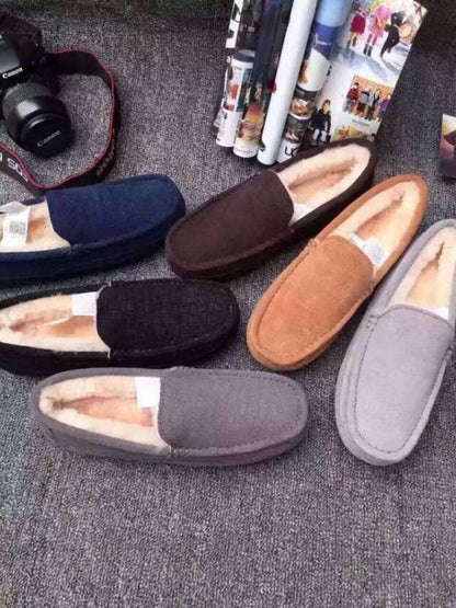Outback Luxe - Australische Lamswollen Herenpantoffels van Echt Suède