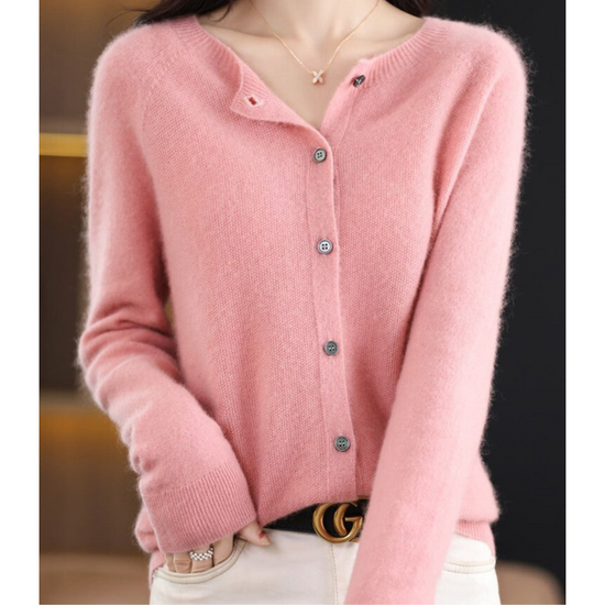 Zachte Merino Wollen Dames Cardigan - Milana