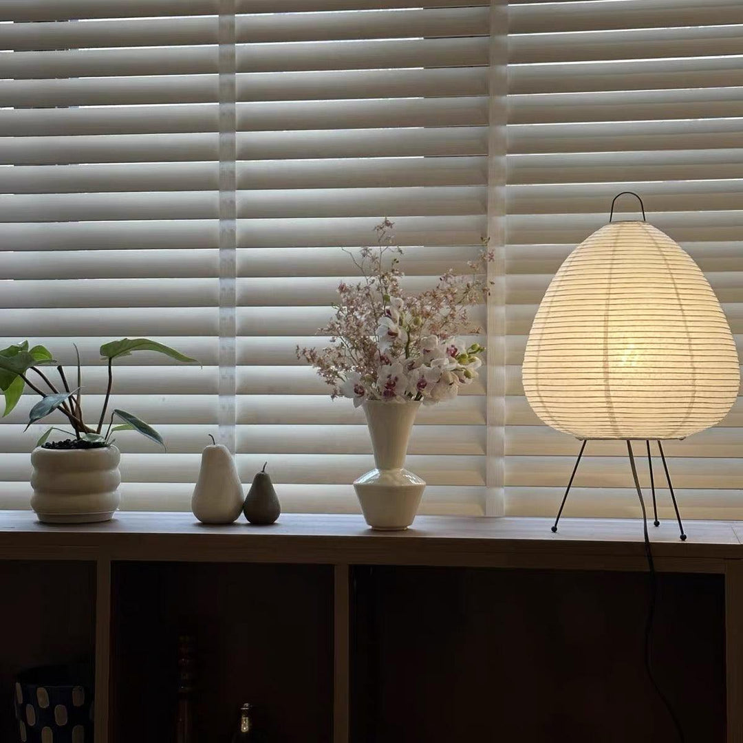 AuraLiving Rijstpapier Lamp – Handgemaakte Elegantie voor Gezellige en Minimalistische Ruimtes