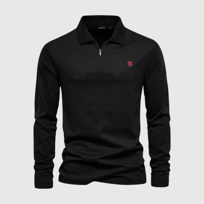 Premium Heren Polo Met Lange Mouwen - Keanu