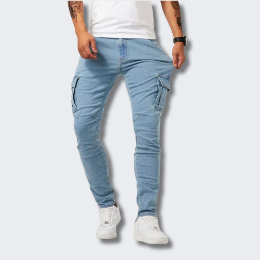 Comfortabele Slim-Fit Cargo Broek Voor Heren - Gino