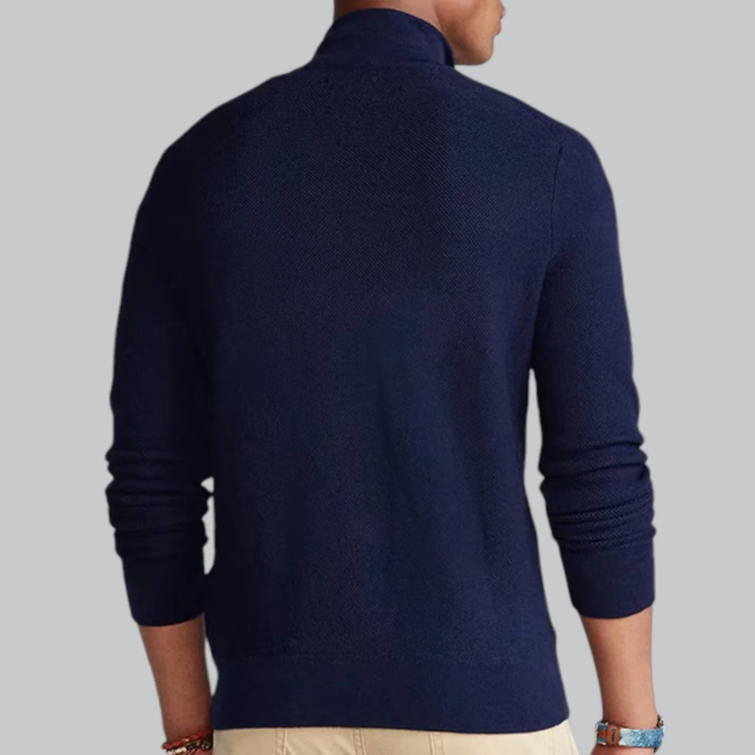 Luxe Warm Heren Vest Met Ritsdetail - Eirfall