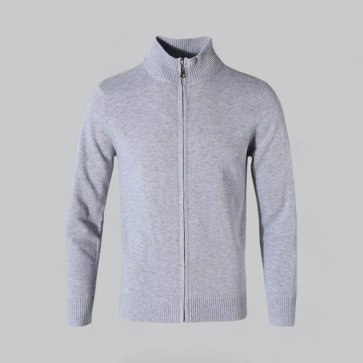 Luxe Warm Heren Vest Met Ritsdetail - Eirfall