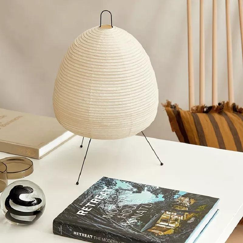 AuraLiving Rijstpapier Lamp – Handgemaakte Elegantie voor Gezellige en Minimalistische Ruimtes