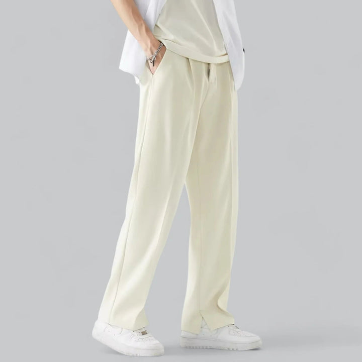 Stijlvolle En Comfortabele Heren Broek Met Wijde Pijpen - Nova