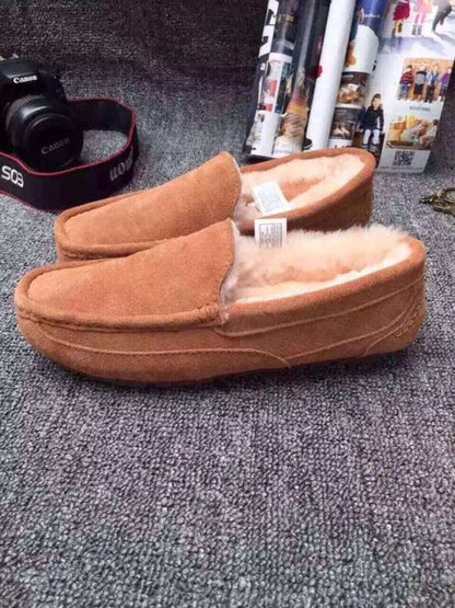 Outback Luxe - Australische Lamswollen Herenpantoffels van Echt Suède
