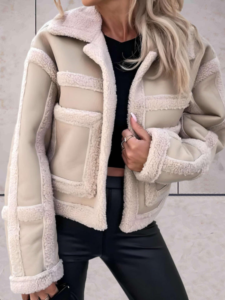 Noa - Chique Wollen Winterjas Met Bont