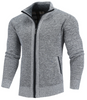 Comfortabel Gebreid Flanellen Vest Met Rits - George