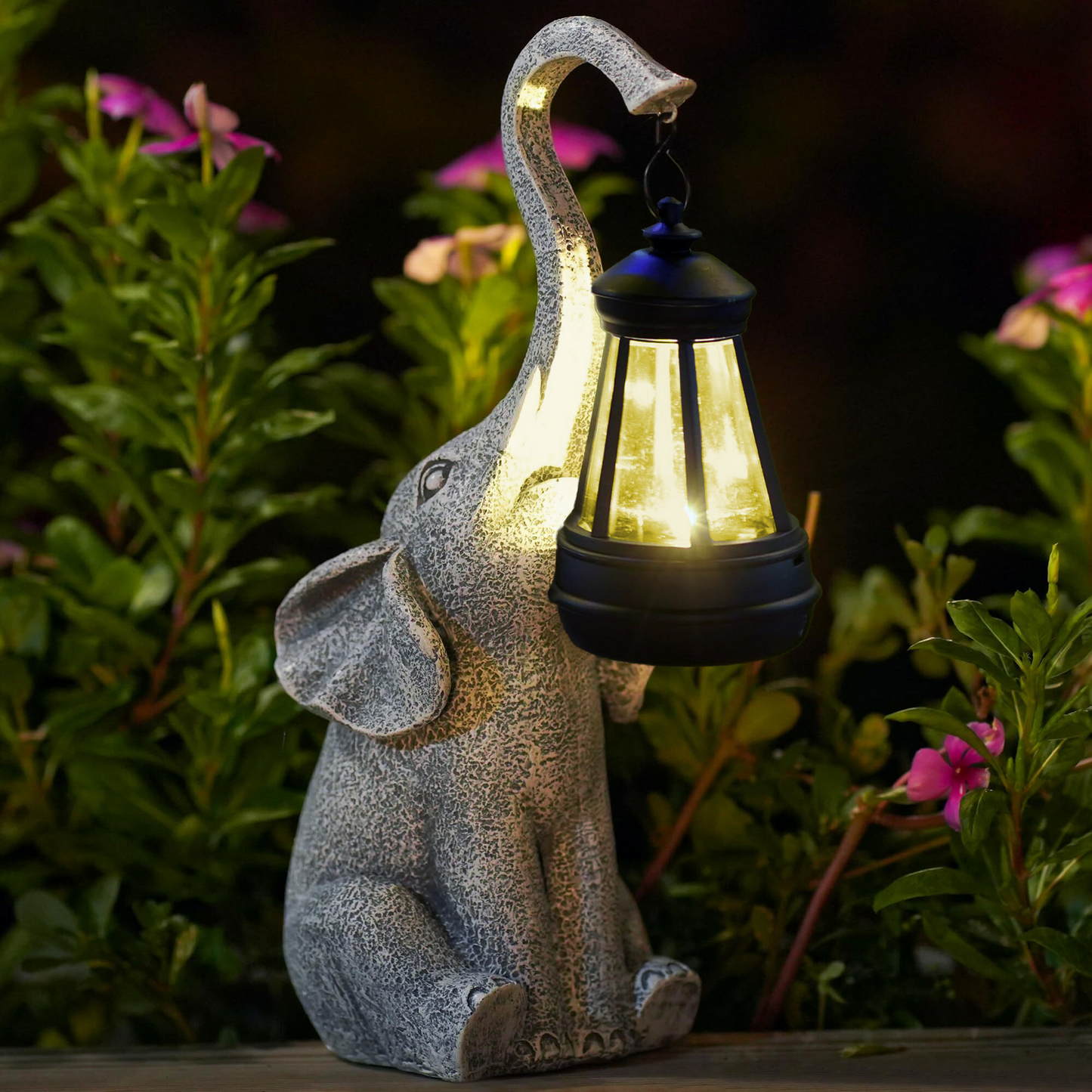 LumiaLuxe - Tuinlamp Met Olifant