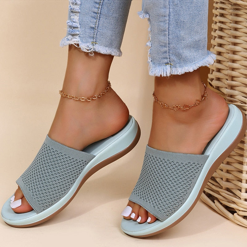 Orthopedische Vrouwen Slippers mintgroen