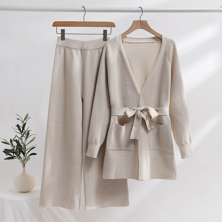 Comfortabele Gebreide Loungewear Set Voor Dames, 2-Delig - Zara