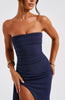 Off-Shoulder Maxi Jurk met Elegante Twist-Detail